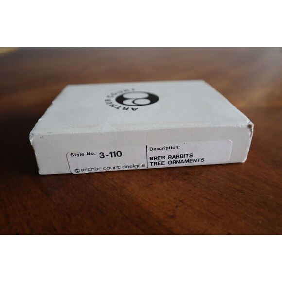 ARTHUR COURT Brer Rabbits Bunny in Christmas Tree Ornament 1990 Taiwan w/ Box - Picture 11 of 12